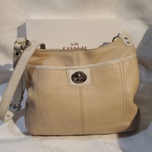 Leather Coach cross body bag.